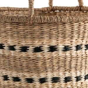 Popular Seagrass Eco-Friendly Rustic Round <b>Foldable</b> Handwoven Storage <b>Basket</b> Multifunction Organizer for Bedroom and Bathroom - Product Image 3