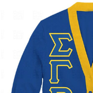 Suéteres Cárdigan Unisex con Logotipos Personalizados de Sigma Gamma Rho, Últimos Modelos 2026, Letras Bordadas, Tejido Antiarrugas - Product Image 3