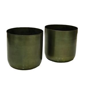 Vela de diseño antiguo de metal verde, recipiente de decoración de escritorio de alta calidad, barato, venta al por mayor - Product Image 1