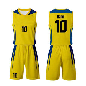 Ensemble d'uniformes de volley-ball en polyester imprimé de qualité supérieure, respirant, pour hommes, vêtements de sport légers, logo personnalisé, service OEM - Product Image 3