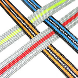 Double-Line Reflective <b>Webbing</b> for Outdoor Safety Gear and Footwear Custom Tailored Manufacturing - Product Image 3
