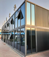 Maison préfabriquée de luxe en conteneur agricole de 40 pieds avec 4 chambres et bureau à domicile, maison modulaire mobile en bois et acier, taille 20 pieds