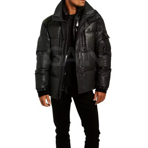 Chaqueta de Invierno Casual de Alta Calidad con Servicio OEM para Hombre, con Capucha, Transpirable y Ecológica, con Logotipo Frontal Acolchado - Product Image 4