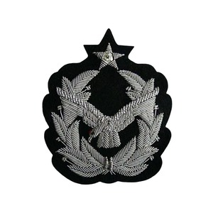 Parche de Escudo Bordado a Mano OEM con Lentejuelas de Oro, Personalizado para Blazer y Sombrero, 3D, Ecológico, Brillante, para Coser - Product Image 6