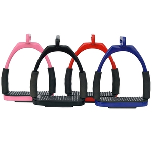Étriers de sécurité flexibles en acier pour l'équitation : Accessoires confortables pour la sécurité équestre et le soulagement des articulations - Product Image 2