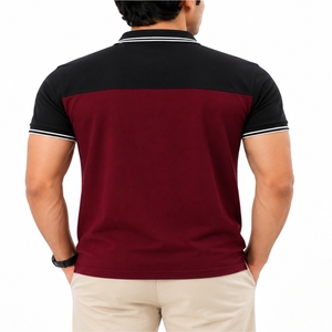 Polo homme personnalisé de couleur premium, vêtement décontracté d'été, respirant, tendance, pour tous les jours. - Product Image 2