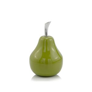 Escultura de Pera Verde Hecha a Mano, Decoración Contemporánea para Mesa, Figura Artística para Sala de Estar - Product Image 2