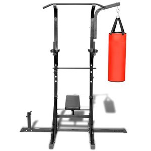 Torretta di potere del sistema palestra di casa con Sit-Up panca e sacco da boxe - Product Image 2