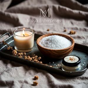 Sal de Baño Natural Blanca de Grano Fino Tallada en Piedra, Terapia Mineral para Spa, Ecológica, Relajante, Cristal Puro para Baño Corporal - Product Image 5