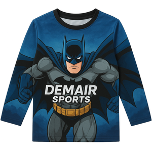 Enfants école sport jour Fun Fair équipage t-shirt conception personnalisée propre conception d'impression par sublimation surdimensionné séchage rapide 100% polyester - Product Image 3