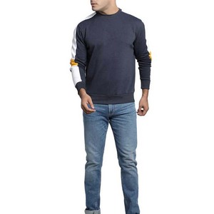 Suéter de Punto Casual de Otoño para Hombre, Cuello Redondo, Bloques de Color, Manga Raglán, Corte Regular, Algodón - Product Image 4