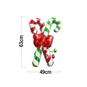 12 pezzi di natale Candy bastoncini rosso verde bianco decorazioni dolci riempiono bastoncini di zucchero per la festa di compleanno dell'albero di Natale altro - Product Image 3