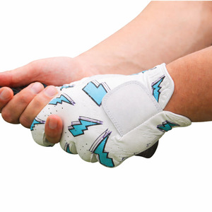Gants de golf pour hommes en cuir Cabretta perforé, logo imprimé en sérigraphie, emballage personnalisé, fermeture antidérapante à boucle auto-agrippante - Product Image 6