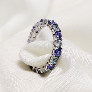 Natural Tanzanite Blue Topaz <b>Ring</b> Handmade Gemstone Jewelry For Women November December Birthstone Statement <b>Ring</b> - Product Image 6