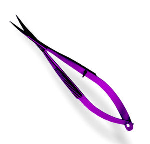 Premium Spring Nail Cuticle Scissors Stainless Steel Curved Blade Sharp Precision Non-Foldable Steel Handle Hole Beauty Tool - Product Image 2