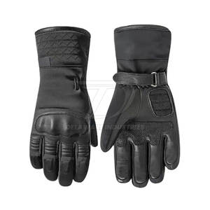 Gants de moto de haute qualité en cuir et textile, pour la conduite, la course, la sécurité, compatibles avec les écrans tactiles - Product Image 3