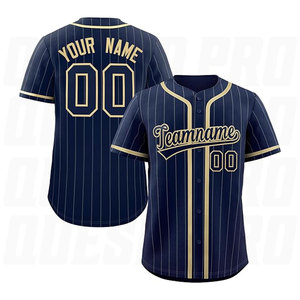 Camisetas de Béisbol Personalizadas para Hombre, Logotipo Bordado, Diseño del Equipo Cosido, Uniformes Deportivos de Béisbol con Botones, Sublimación - Product Image 2
