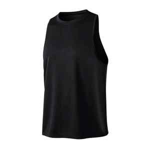 Camiseta sin mangas transpirable de tela no tejida para gimnasio, para hombre, lisa, acanalada, de elastano/algodón, para entrenamiento muscular, precio bajo de fábrica - Product Image 2