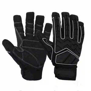 Kivotech Customized Genuine Leather Nitrile Coated Anti-Impact Mechanic Safety <b>Gloves</b> <b>Touchscreen</b> Winter Casual Travel - Product Image 3