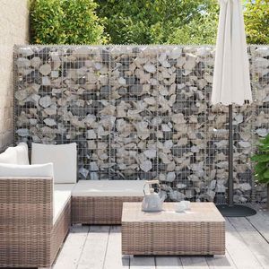 Mur en gabions en acier galvanisé avec couvercles 354,3''x11,8''x78,7'' Clôtures, treillis et portails - Product Image 3