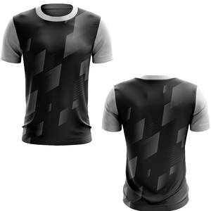 เสื้อยืดทรงบ็อกซี่โอเวอร์ไซส์ผ้าฟลีซสำหรับผู้ชาย คุณภาพสูง ผลิตจากโพลีเอสเตอร์ผสมคอตตอน แห้งเร็ว ระบายอากาศดี แขนสั้น แบบเรียบ - Product Image 5