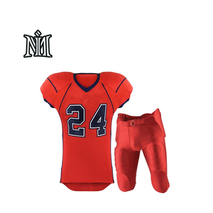 Maillot de football américain professionnel personnalisé - Léger, 100% polyester, manches courtes, maillot de jeu d'équipe - Product Image 5