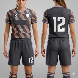 Best Manufacturer Women's Soccer Jersey with Team Name and Logo for Girl Youth Team Uniforms - Product Image 1