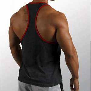 Camiseta sin Mangas Personalizada al por Mayor para Hombre, Color Sólido, Secado Rápido, Transpirable, Ropa Deportiva de Punto, Nuevo Diseño - Product Image 3