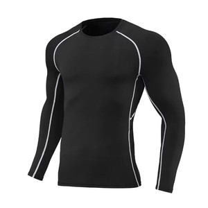 Meilleures ventes 2026 : Rashguard à manches longues pour hommes, idéal pour le surf, la plongée, la gym et les sports. T-shirt de compression. - Product Image 1
