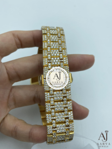 AARVA JEWELS Men's Luxury Quartz Watch 25mm Stainless Steel Sapphire Crystal <b>Chronograph</b> Analog Dial 3BAR Water Resistant Hidden - Product Image 5