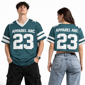 Camiseta Deportiva Vintage OEM Color Verde Azulado, Talla 23, Unisex, Estilo Urbano, Tendencia de Verano, Estilo Americano - Product Image 1