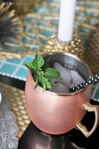 Copper <b>serving</b> mug <b>set</b> coastal harbor <b>beverage</b> cups handmade premium cocktail drink mugs durable finish - Product Image 6