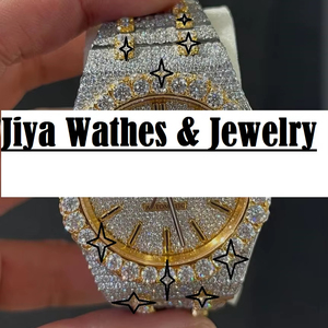 Reloj Deportivo de Lujo VVS Moissanite, Mecánico, de Acero Inoxidable, con Esfera Analógica, Movimiento MIYOTA, Pasa Todas las Pruebas de Diamantes - Product Image 1