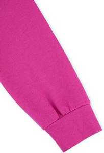 Sweat-shirt à capuche court rose fuchsia pour femme, avec découpes et détails boucle, manches longues, style streetwear personnalisé, fabrication OEM en gros - Product Image 4