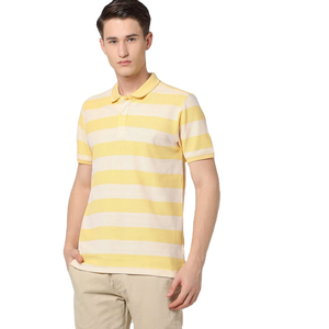 Men's Solid Color Knitted Short Sleeve <b>Polo</b> <b>Shirt</b> Casual Style with Button Placket and Collar Trim Detail - Product Image 1