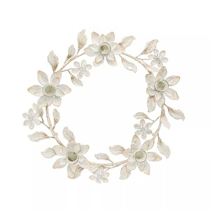 Support mural en fer forgé pour bougies, 15 pouces, décoration d'intérieur, style couronne en métal durable - Product Image 5