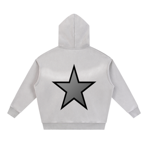 เสื้อฮู้ดดี้วินเทจผู้หญิงแบบสั่งทำพิเศษ ทรงโอเวอร์ไซส์ ซิปหน้า ผ้าฟลีซ สไตล์ลำลอง สตรีทแวร์ ผู้ผลิตเสื้อฮู้ดดี้ - Product Image 5