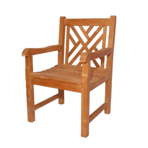 Banco de Jardín Individual, Bancos de Patio, Banco de Madera de Teca de Color Natural, Muebles Ecológicos - Product Image 2