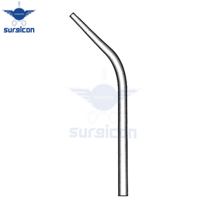 Tube d'aspiration, tube soufflant, diamètre 2,5 mm, acier inoxydable, instrument chirurgical d'aspiration pour ORL, microchirurgie, aspiration médicale - Product Image 2