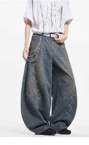 Jeans de Cintura Alta y Pierna Ancha para Mujer, Pantalones Vaqueros Holgados y Elegantes para Moda Y2K y Atuendos Modernos - Product Image 3