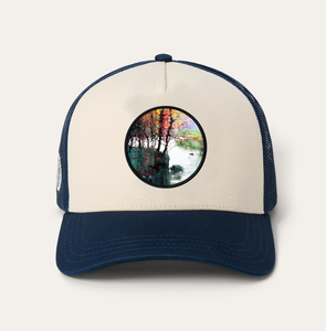 Casquette de camionneur personnalisée avec logo en patch tissé, dos en maille verte, multicolore, unisexe, pour les sports de plein air, la pêche, la publicité, vente en gros - Product Image 1