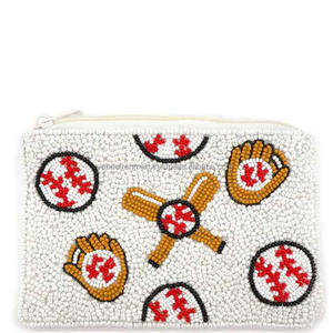 Porte-monnaie en perles de style vintage personnalisable pour femmes, fermeture à glissière faite à la main, pochettes pour femmes à la mode - Product Image 2