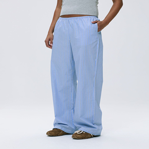Wholesale Women's High Waist Flare Lined Pants Fitness Workout Wide Leg Premium Jogger Trousers Soft & Breathable Fabric OEM - Product Image 3
