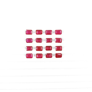 Rubis naturels de Bangkok, octogones calibrés 5x7mm, pierres précieuses de rubis naturelles facettées pour la création de bijoux, prêtes à l'emploi - Product Image 2