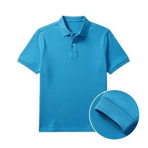 Polo pour homme en tissu de coton respirant et doux, manches courtes, style décontracté moderne, adapté à un usage quotidien régulier - Product Image 5