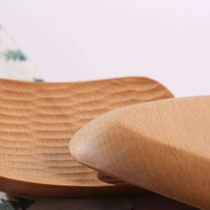 Handmade Natural Wood Round <b>Plates</b> Modern Design Engraved Eco-Friendly & <b>Disposable</b> for Dining Kitchen Business Gifts - Product Image 3