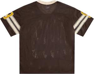 Camisetas de fútbol vintage al por mayor para mujer, camisetas de malla con gráficos, cuello en V, estilo universitario - Product Image 2