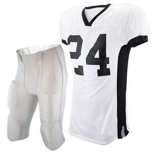 Uniforme de Fútbol Americano Personalizado, Conjunto de Jersey de Manga Corta de Secado Rápido, Camiseta con Cuello en V y Protecciones - Product Image 2