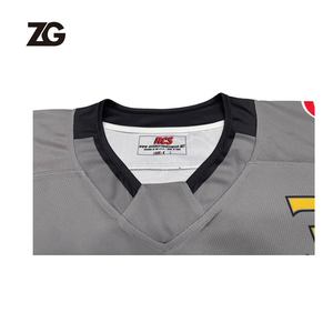 Uniforme de Hockey Personalizado al por Mayor, 100% Poliéster, con Logotipo Personalizado, Cuello de Diamante, Jersey de Hockey sobre Hielo, Calcetines de Hockey sobre Hielo Sublimados - Product Image 6