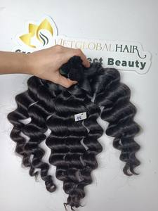 Extensions de cheveux en vrac de haute qualité Super Double Drawn Machine vietnamienne crue bouclée profonde Double trame 8 "-40" longueur toutes les couleurs - Product Image 2